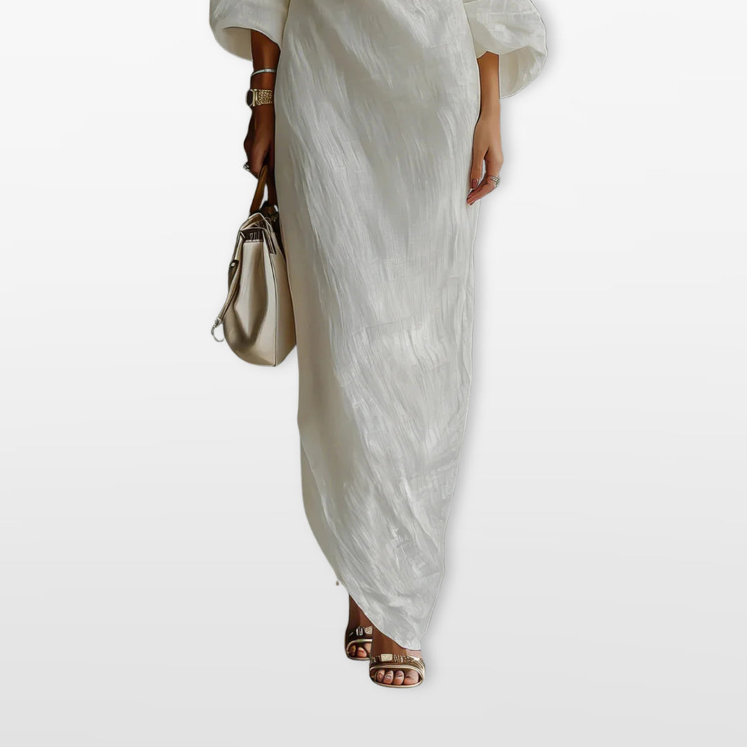 Robe Longue Asymétrique Fluide Femme