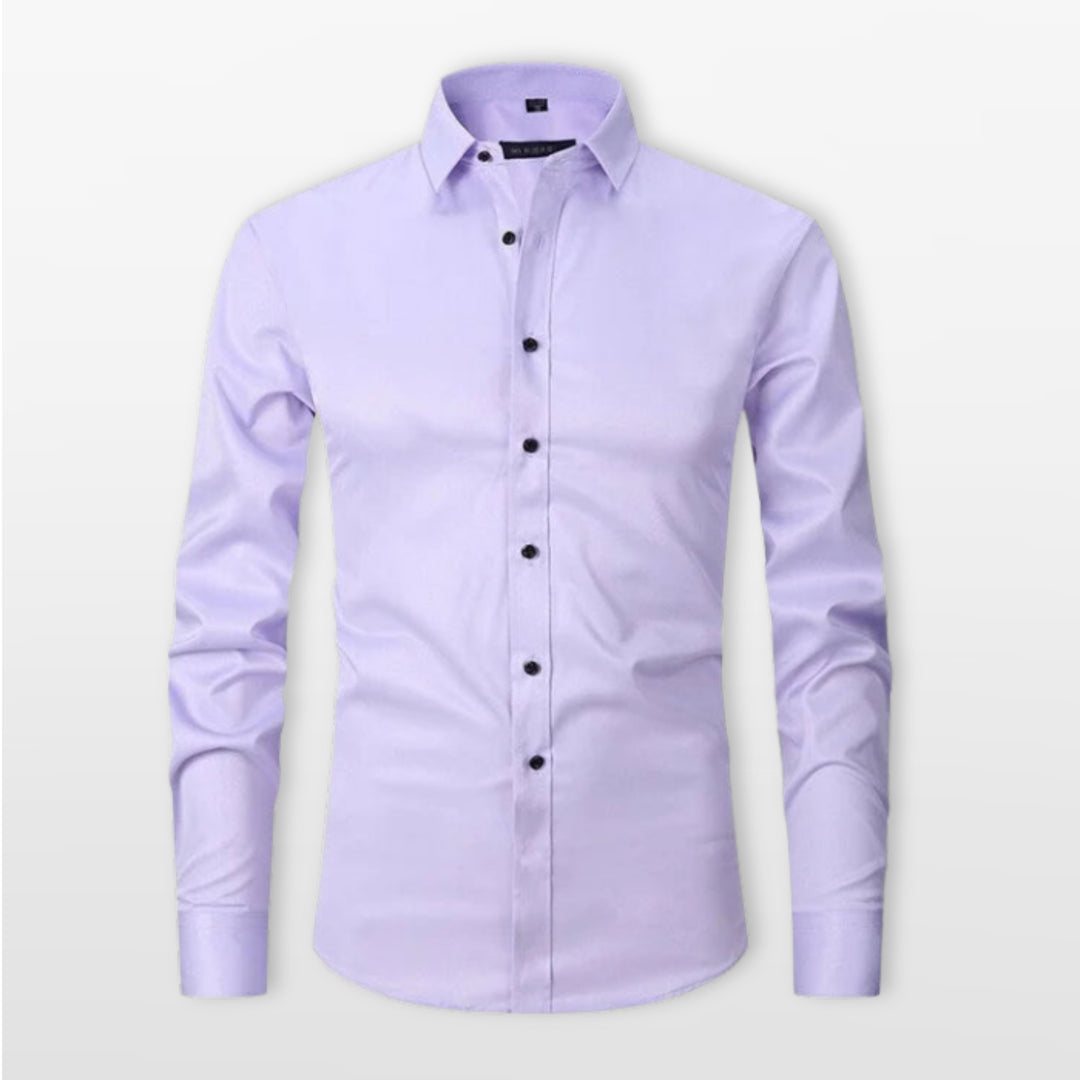 Chemise Ajustée Boutonnée Élégante Homme