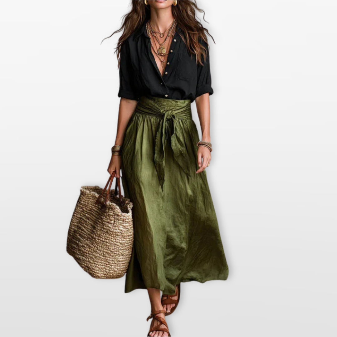 Ensemble Jupe Longue Fluide Femme