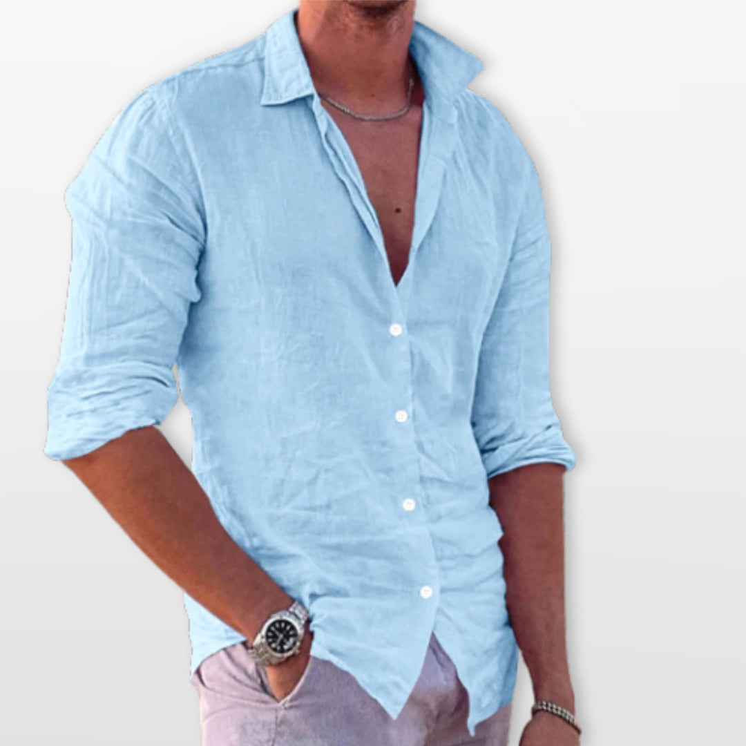 Chemise Lin Casual Plage Homme
