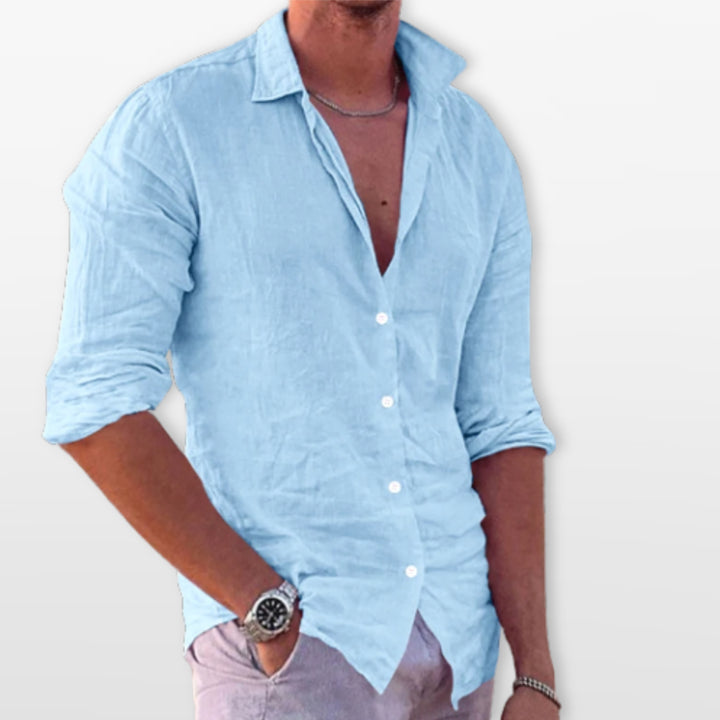 Chemise Lin Casual Plage Homme