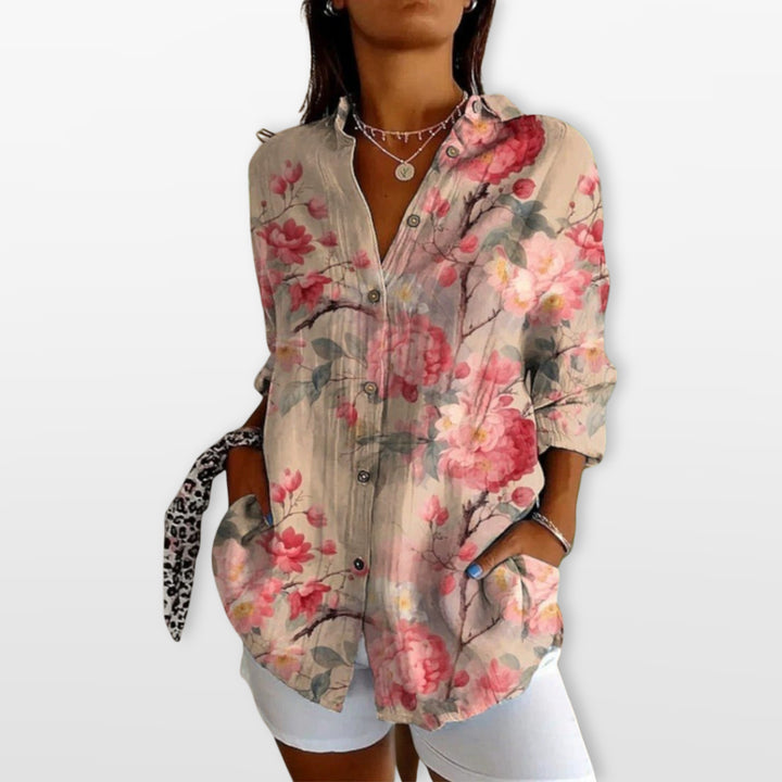 Blouse Artistique Imprimée Femme