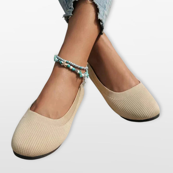 Ballerines Maille Confort Sans Lacets Femme