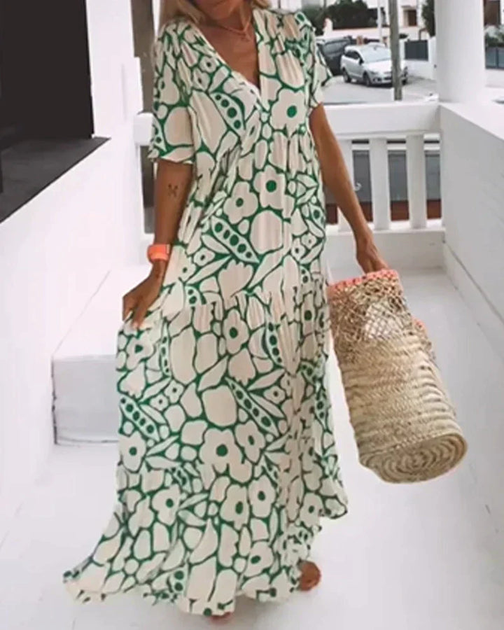 Robe Maxi Fleurie Bohème Femme