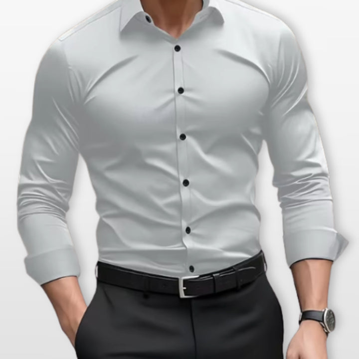 Chemise Ajustée Formelle Élégante Homme