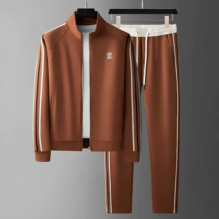 Ensemble Jogging 2 Pièces à Bandes Homme