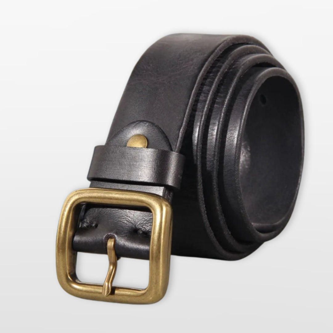 Ceinture Vintage Boucle Carrée Homme