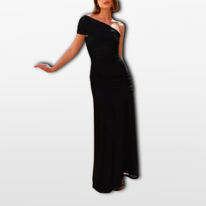 Robe Longue Une Épaule Élégante Femme
