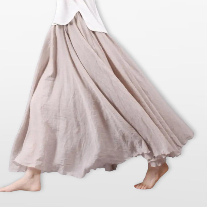 Jupe Longue Évasée Fluide Femme