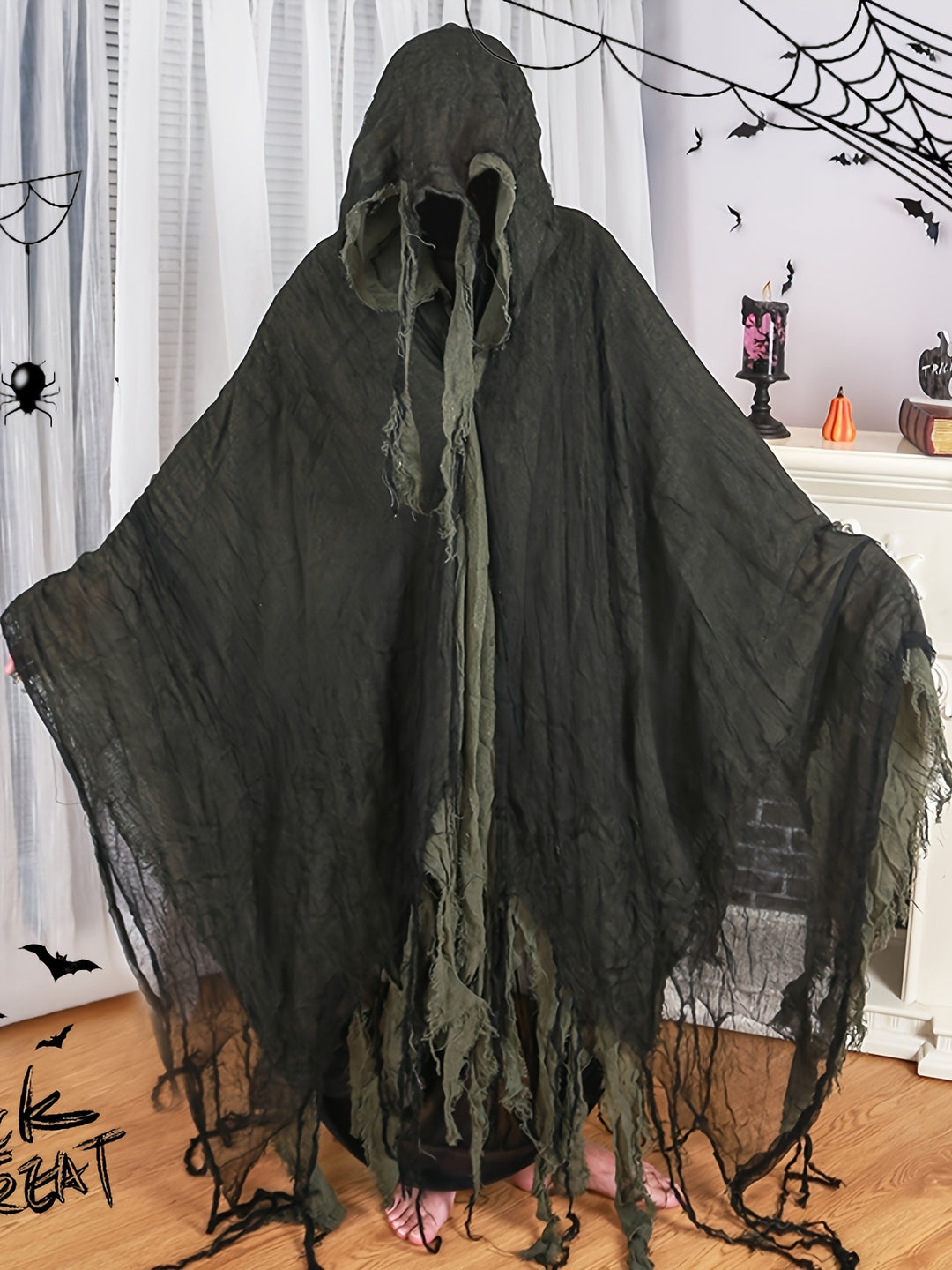 Costume Halloween Faucheur à Capuche Homme