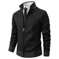 Men's Zip-Up Mock-Neck Cardigan