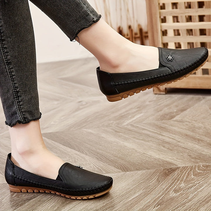 Mocassins Plats à Bout Rond Femme