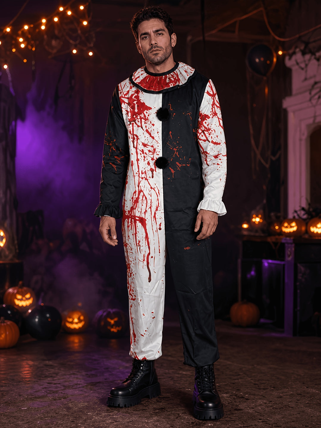 Costume De Clown Sanglant Halloween Homme
