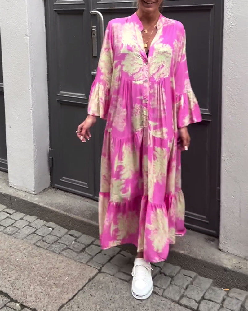 Robe Maxi Bohème Fleurie Femme