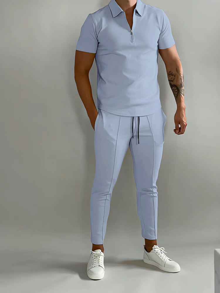 Ensemble Polo Zippé et Pantalon Homme