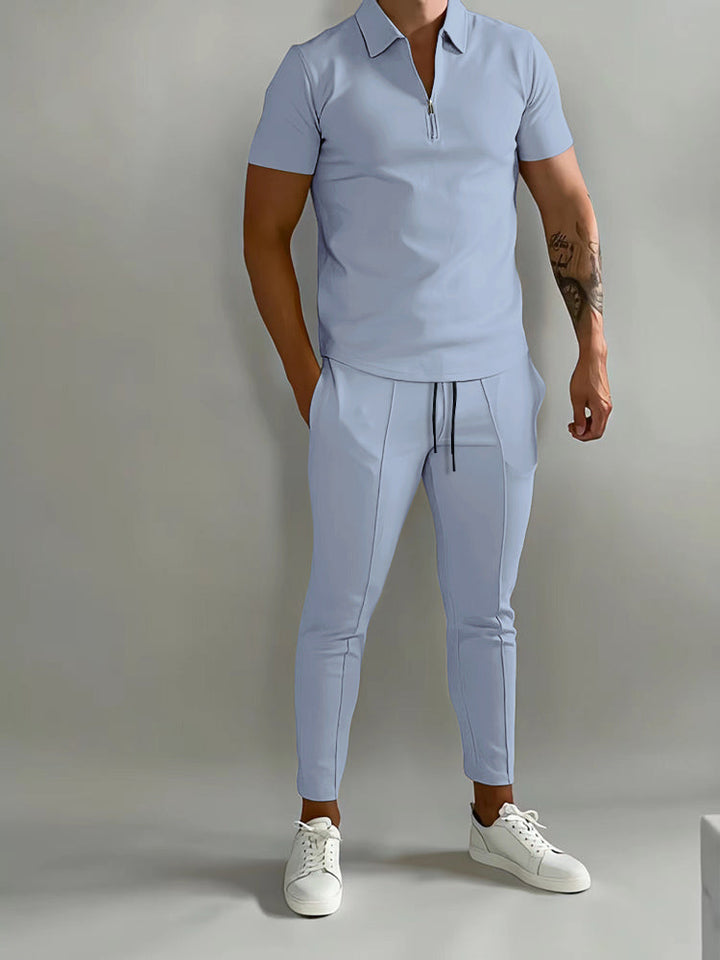 Ensemble Polo Zippé et Pantalon Homme