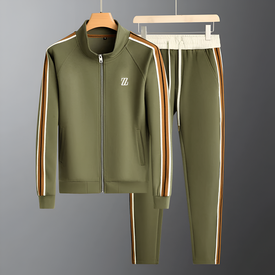 Ensemble Jogging 2 Pièces à Bandes Homme