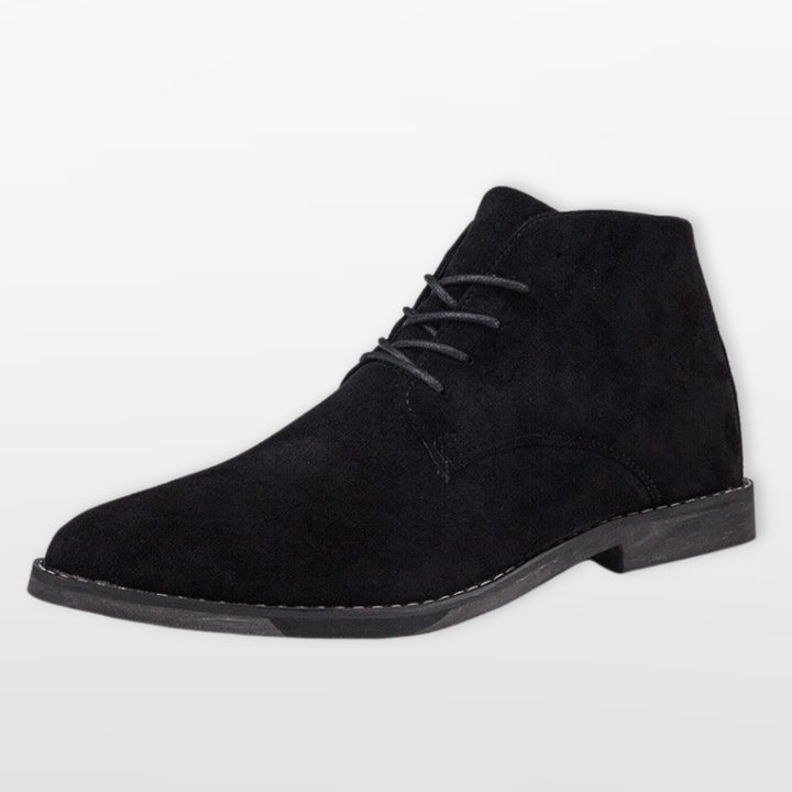 Bottines Suédées Élégantes À Lacets Homme