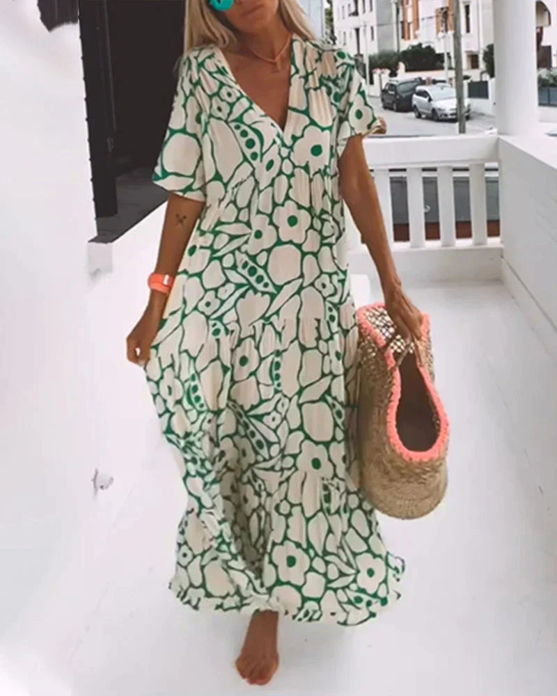 Robe Maxi Fleurie Bohème Femme