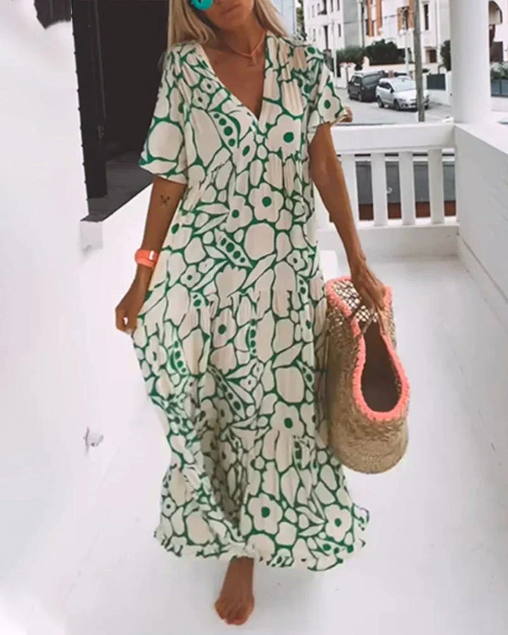Robe Maxi Fleurie Bohème Femme