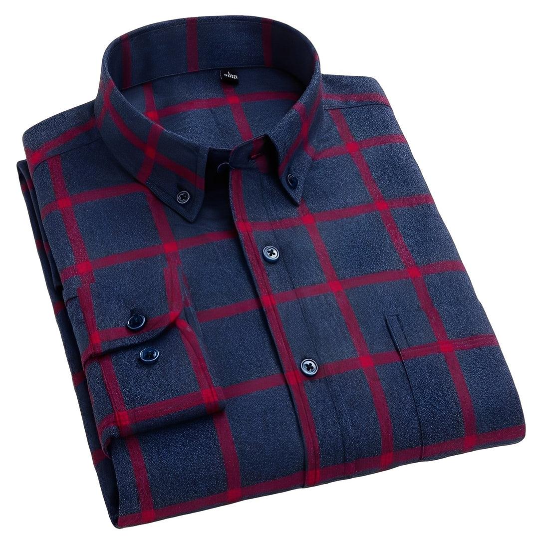 Chemise À Carreaux Classique Homme