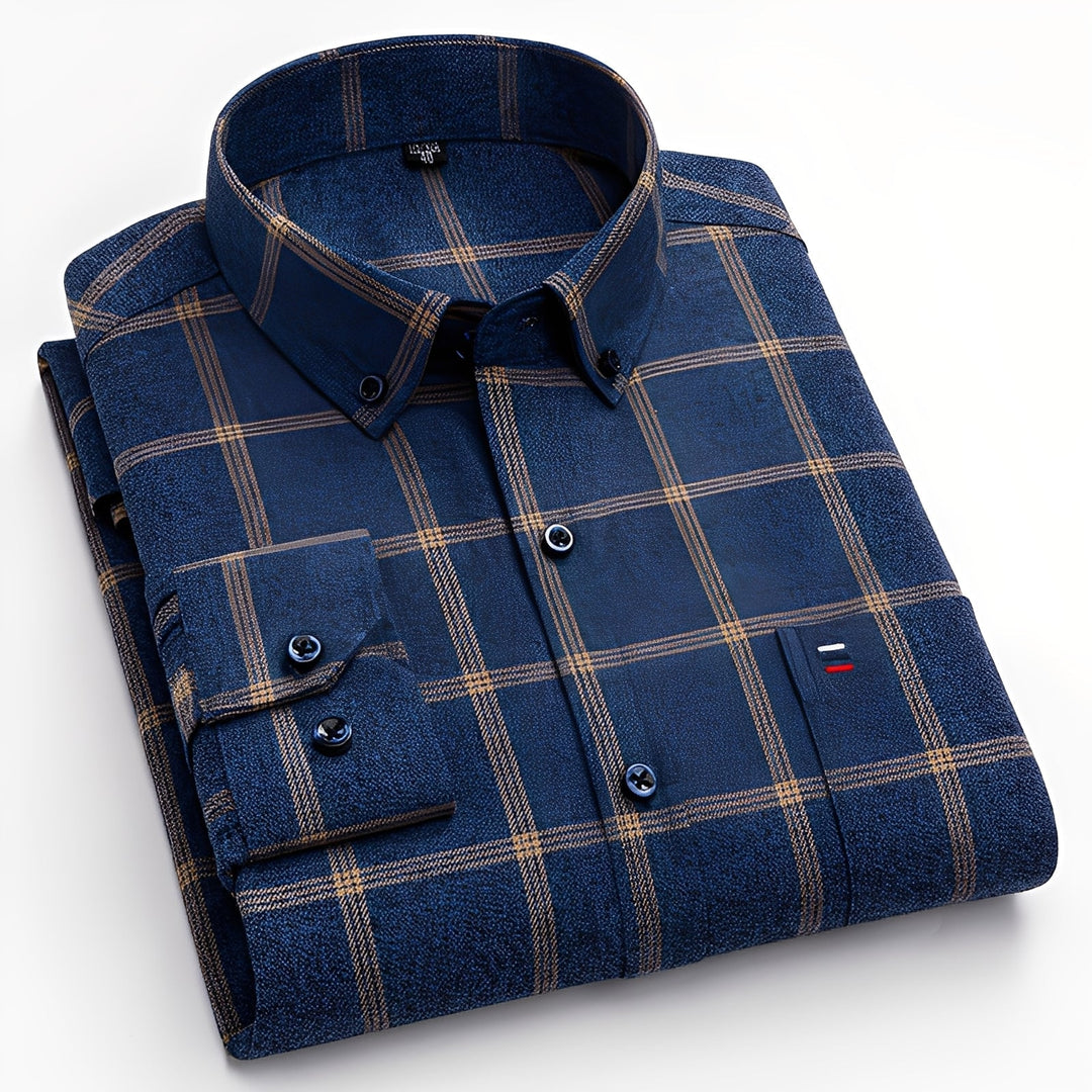 Chemise À Carreaux Classique Homme