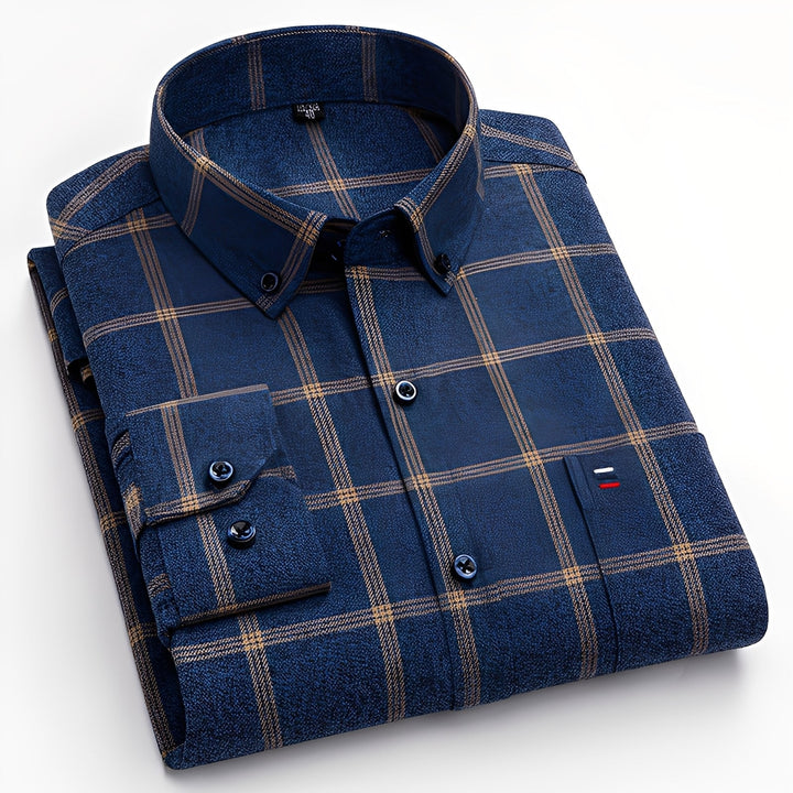 Chemise À Carreaux Classique Homme