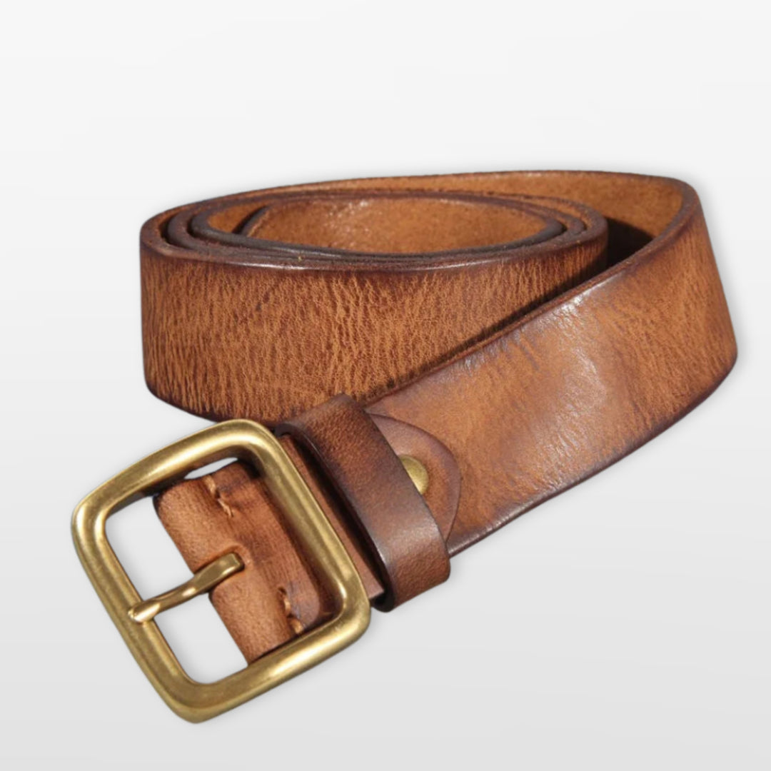 Ceinture Vintage Boucle Carrée Homme