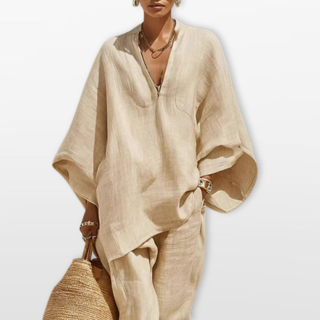 Ensemble Ample Tunique Fluide Femme