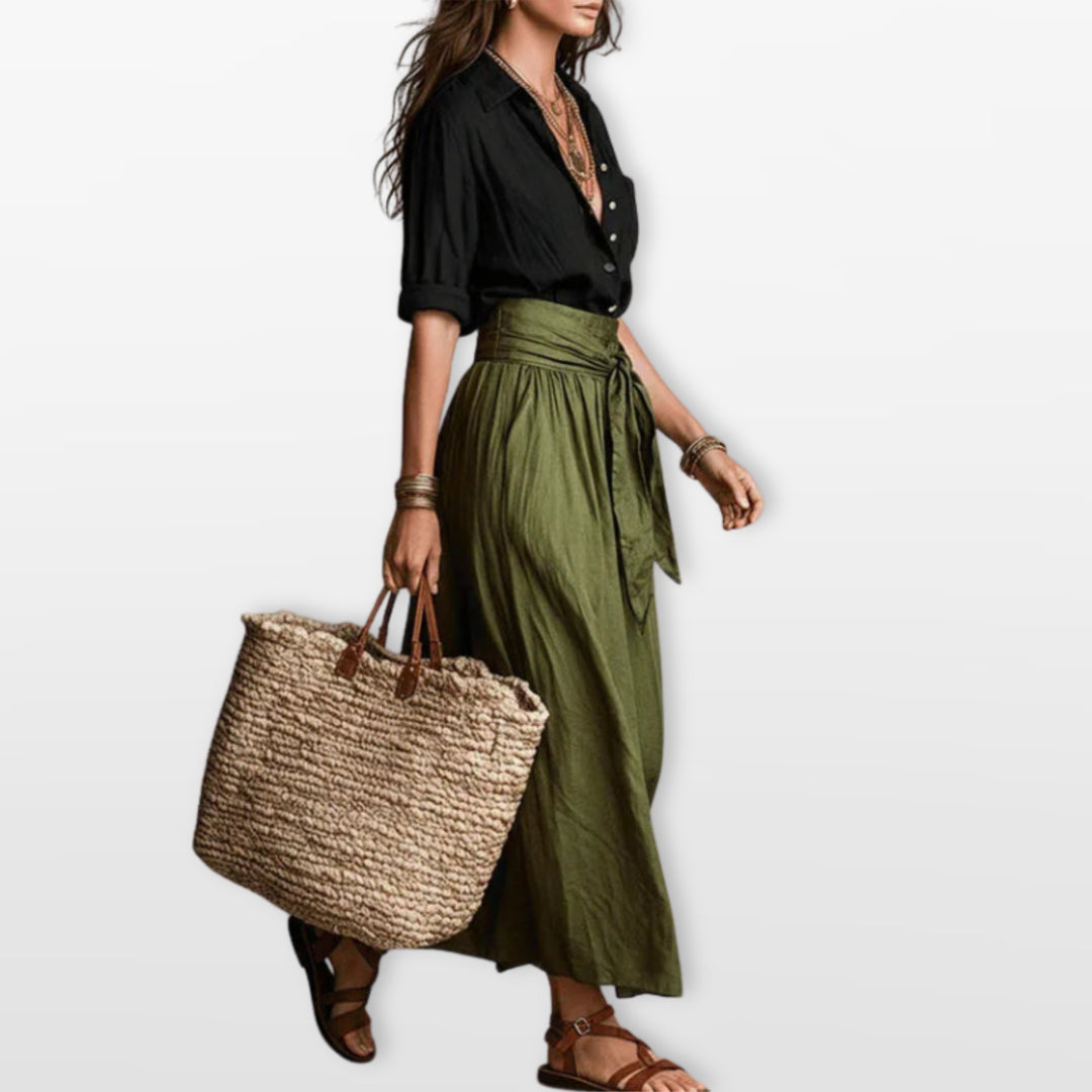 Ensemble Jupe Longue Fluide Femme
