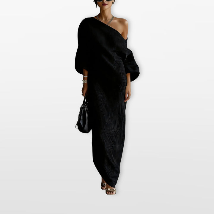 Robe Longue Asymétrique Fluide Femme