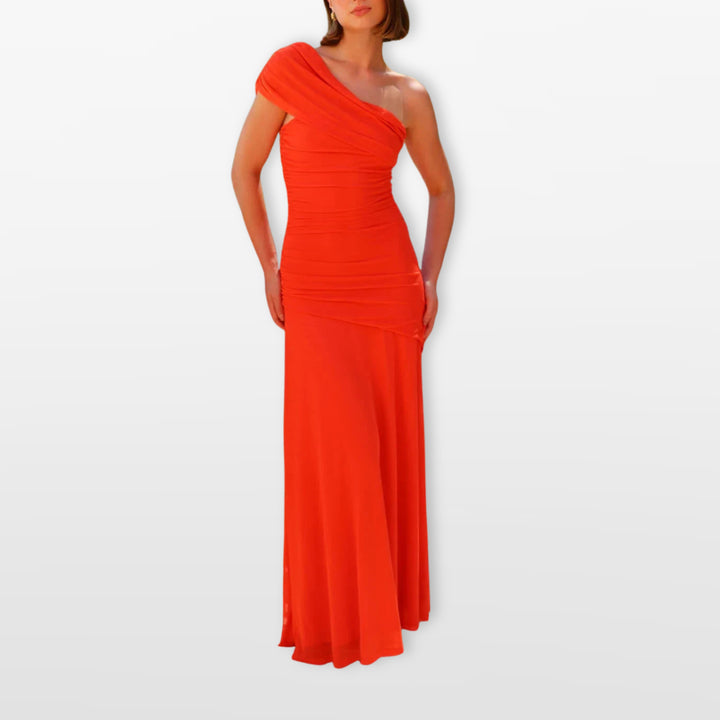 Robe Longue Une Épaule Élégante Femme