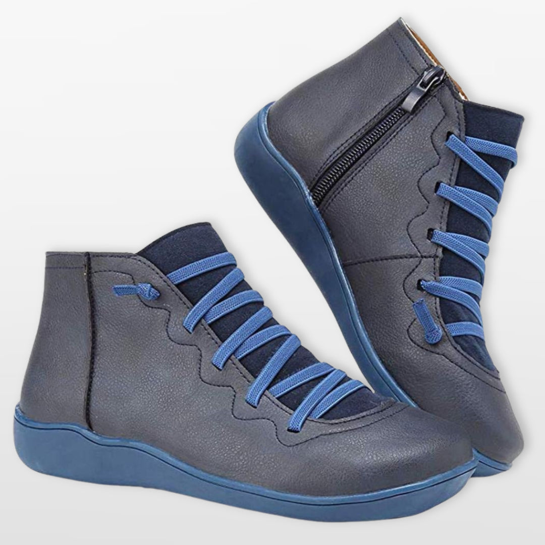 Bottines Orthopédiques Confort Zippées Femme