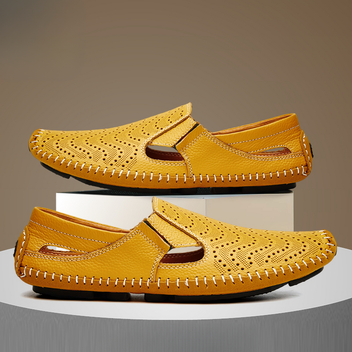 Mocassins Perforés à Enfiler Homme