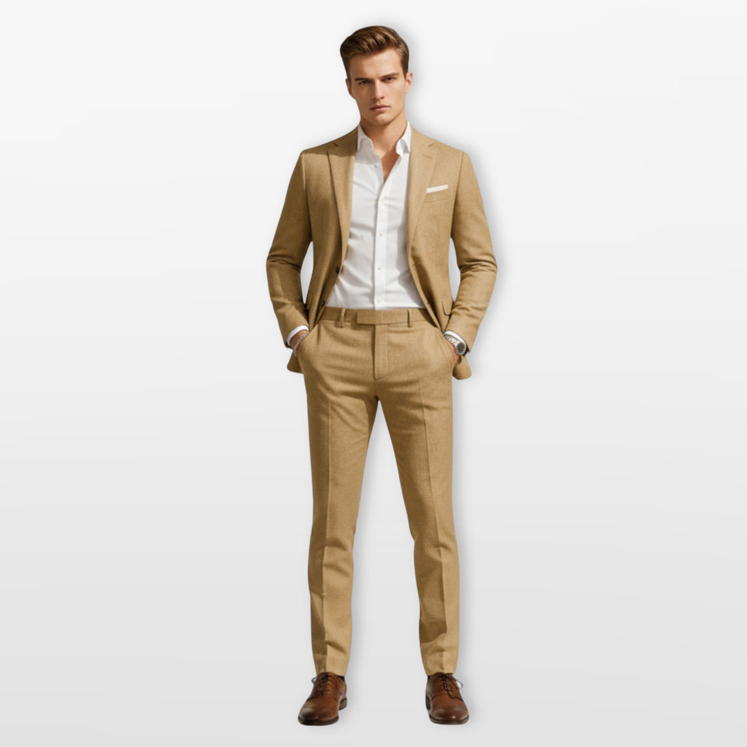 Costume Ajusté Élégant Deux Pièces Homme