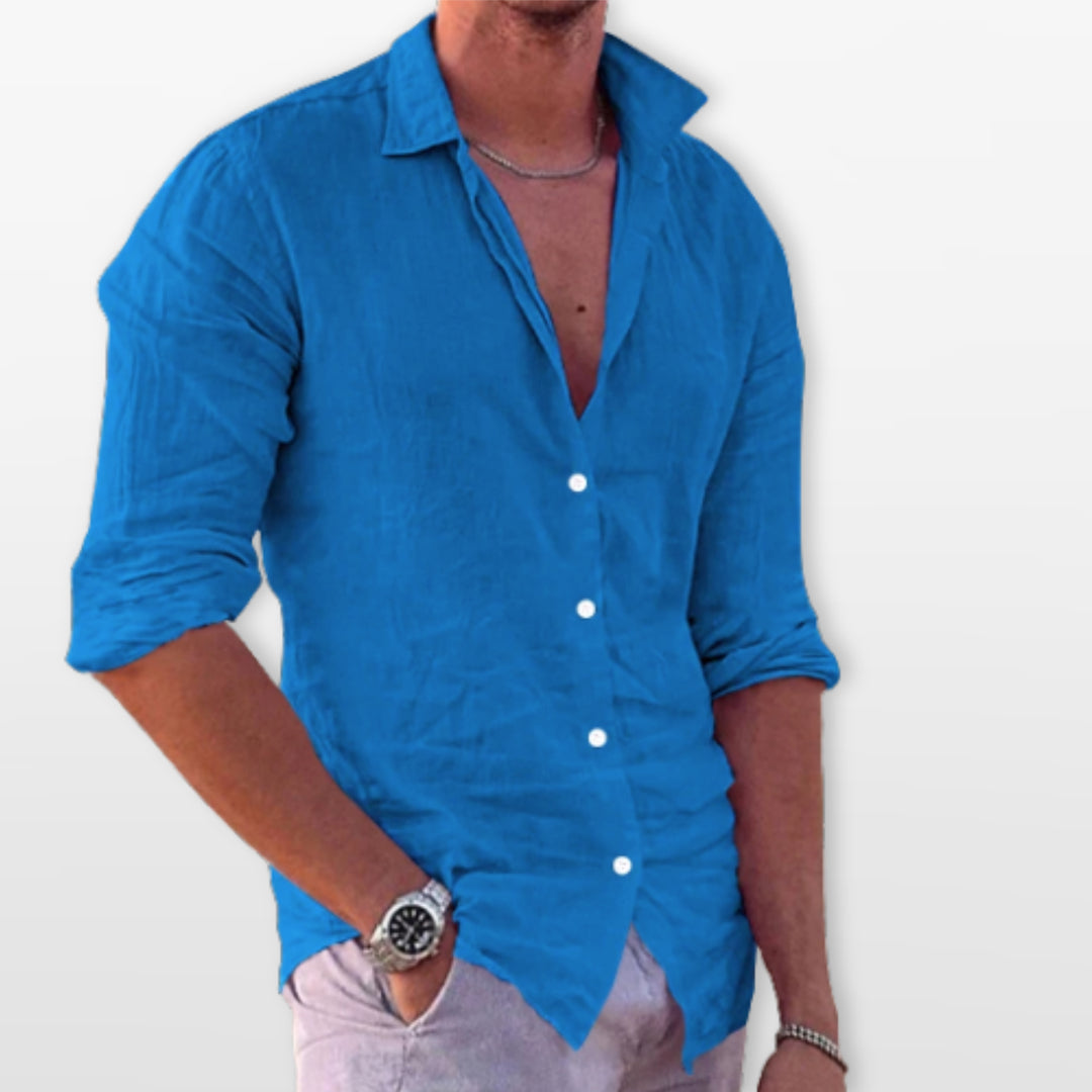 Chemise Lin Casual Plage Homme