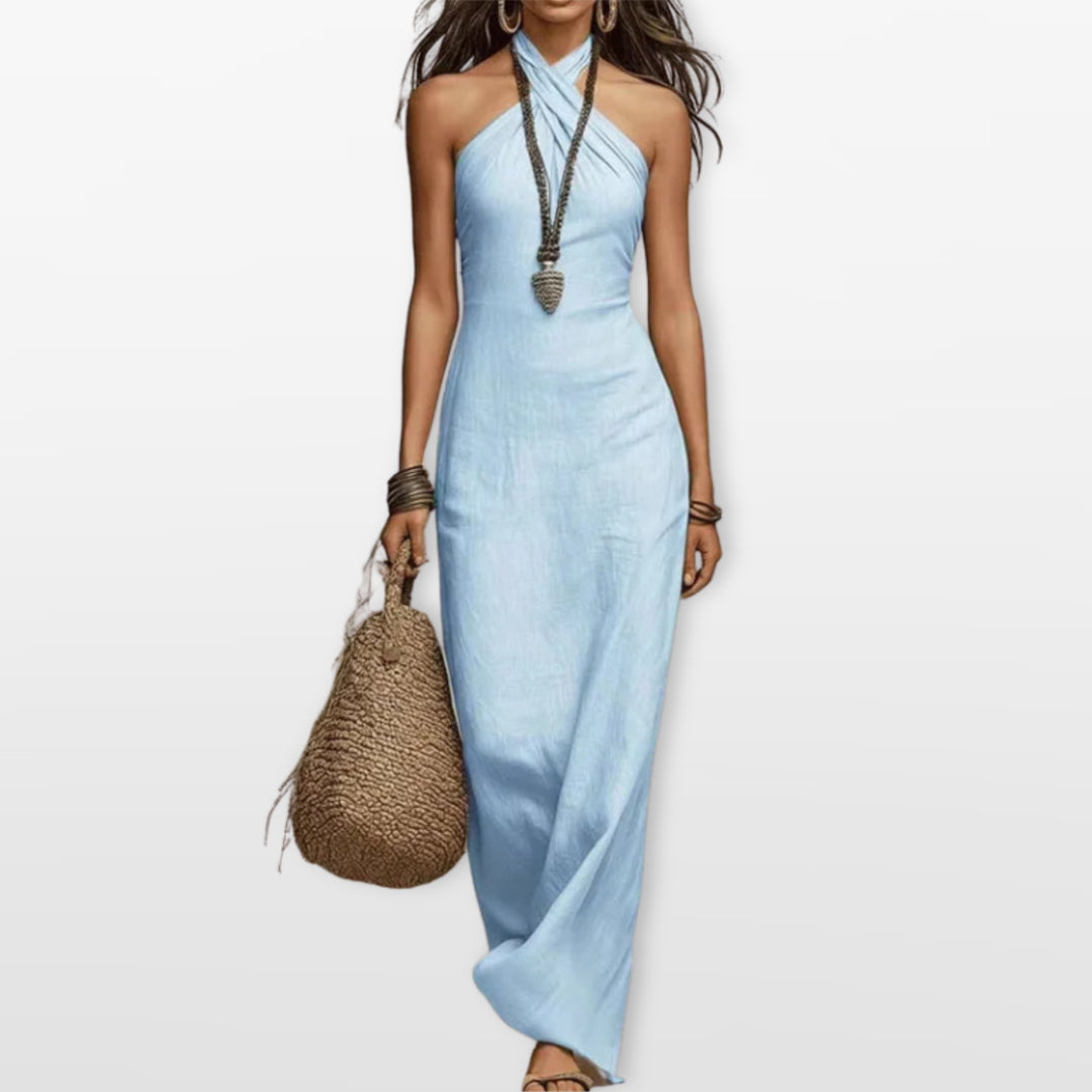 Robe Longue Dos Nu Fluide Femme
