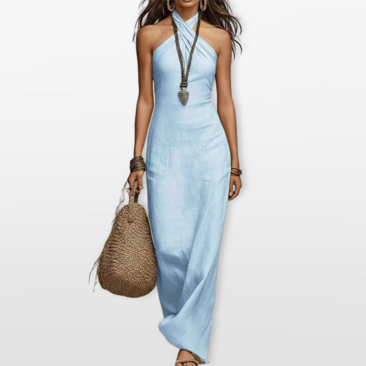 Robe Longue Dos Nu Fluide Femme
