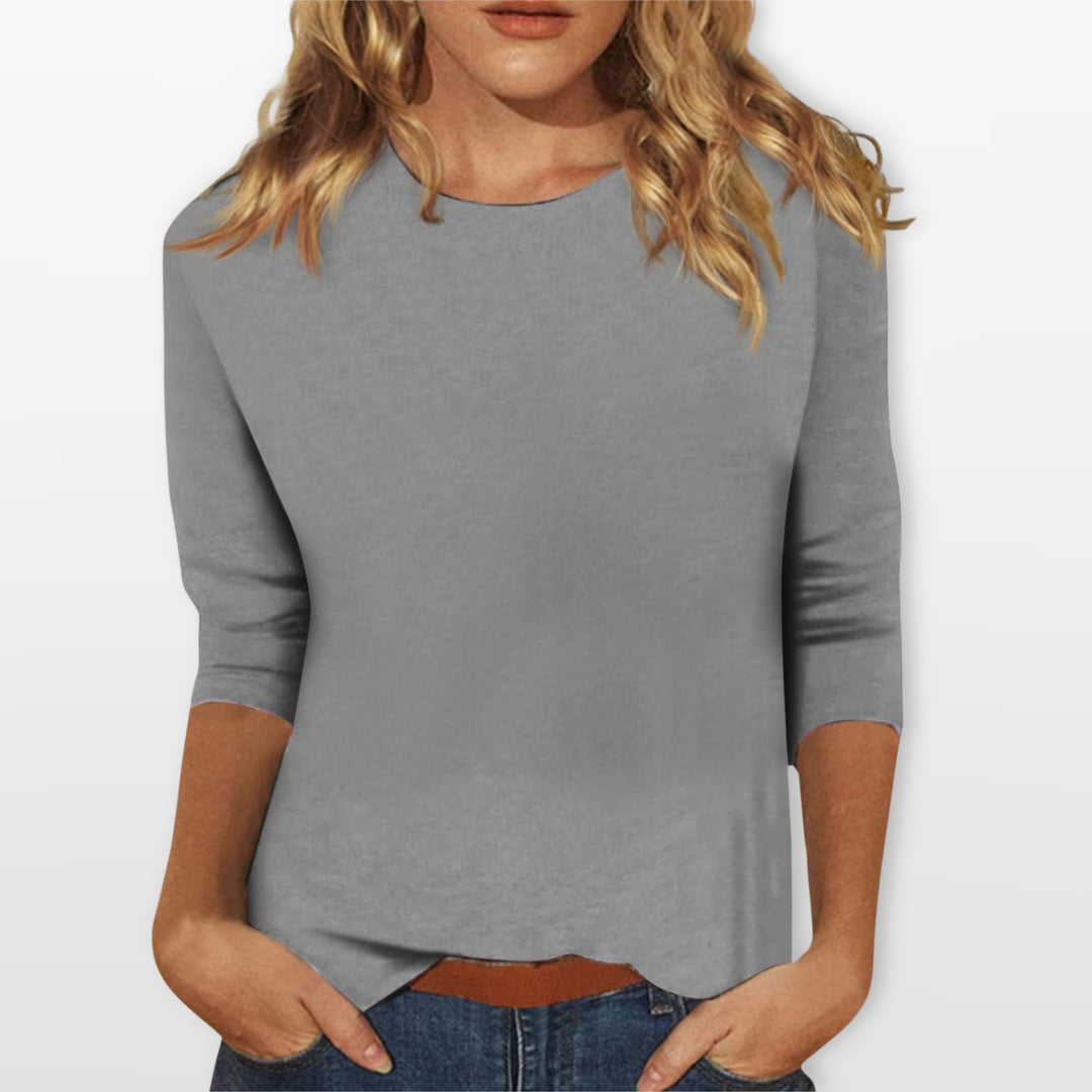 Haut Minimaliste Manches Longues Femme