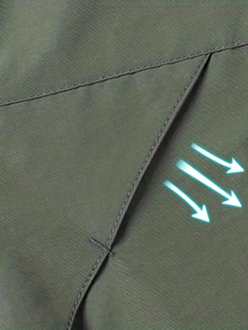 Veste Zippée à Capuche et Poche Poitrine Homme