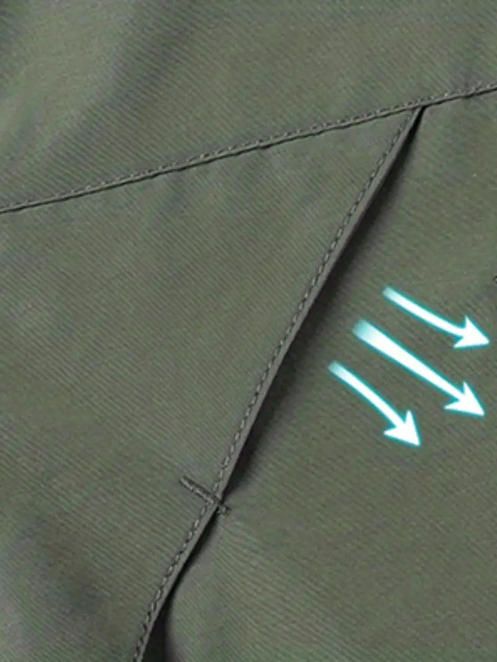 Veste Zippée à Capuche et Poche Poitrine Homme