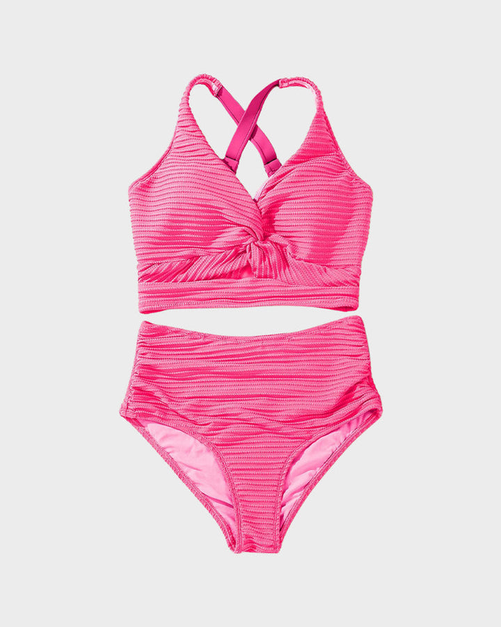 Bikini Côtelé Taille Haute Femme