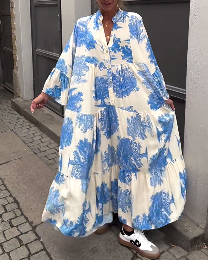 Robe Maxi Bohème Fleurie Femme