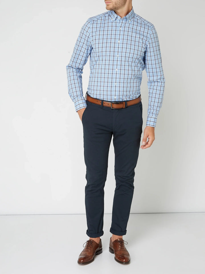 Chemise à Carreaux Manches Longues Homme