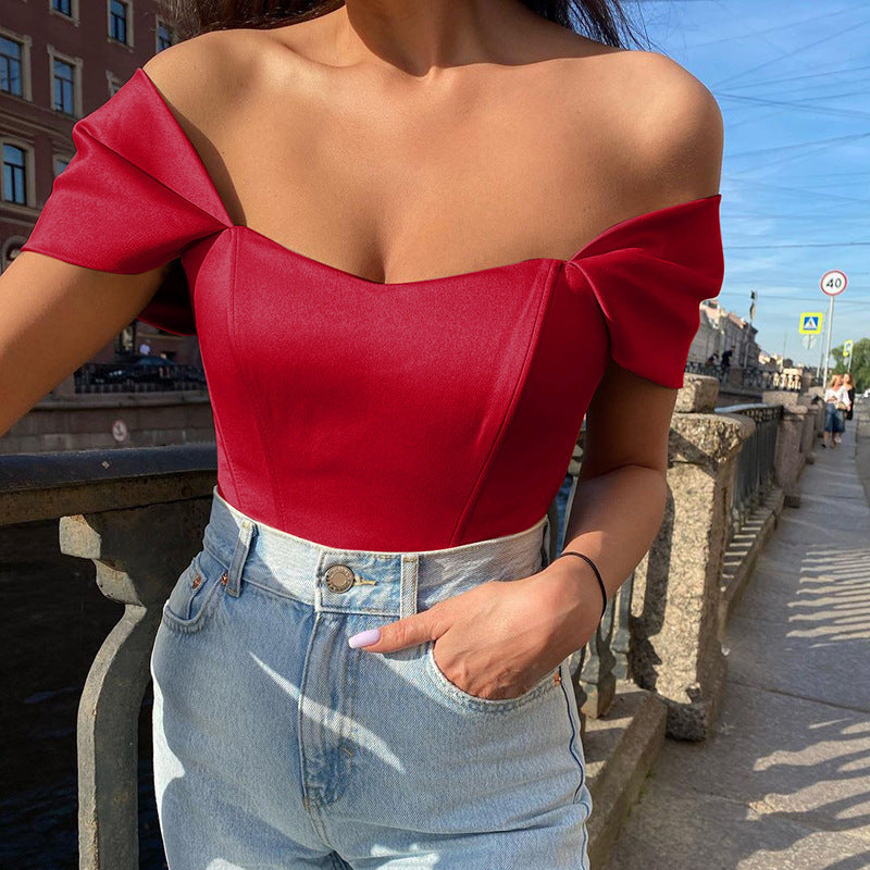 Body Col Cœur Épaules Nues Femme