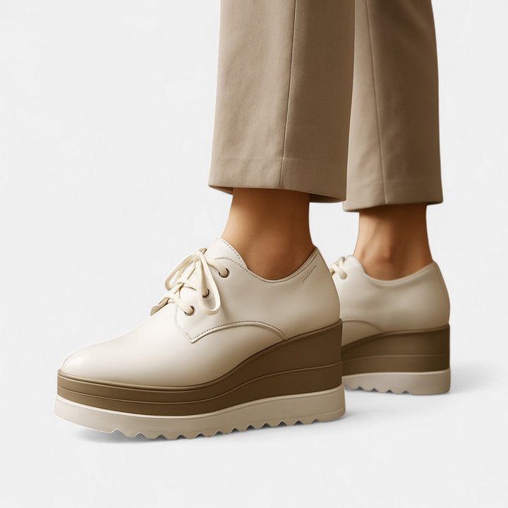 Derbies Plateforme à Lacets Semelle Épaisse Femme