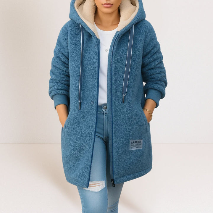 Manteau à Capuche Zippé Femme