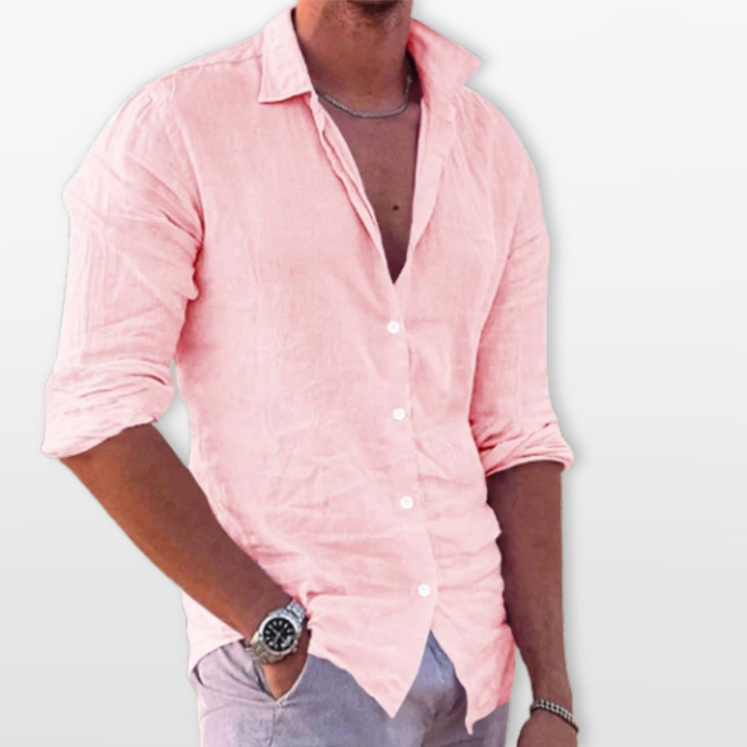 Chemise Lin Casual Plage Homme