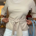 Top Noué à La Taille Femme