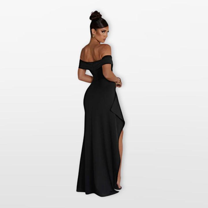 Robe Longue Épaules Dénudées Élégante Femme
